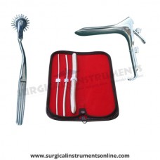 Hegar uterine dilator 3 pieces set,3-4, 5-6, 15-16, pinwheel, grave large